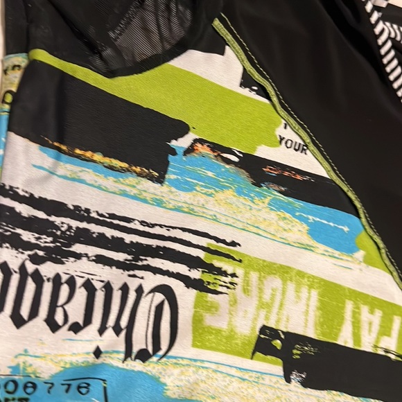 Michael Tyler, Scoop Neckline, Short Sleeves, Arty Top, Multi Colors, Size XL - Picture 7 of 7